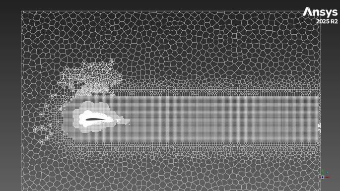 Modular airfoil with vortex generators in a wind tunnel